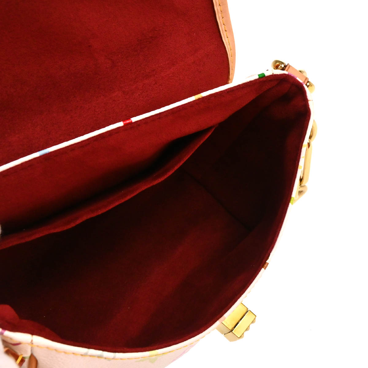 Louis Vuitton 2010 White Monogram Multicolor Patty Chain Handbag M40305