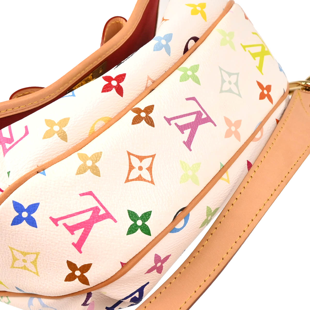 Louis Vuitton 2010 White Monogram Multicolor Patty Chain Handbag M40305