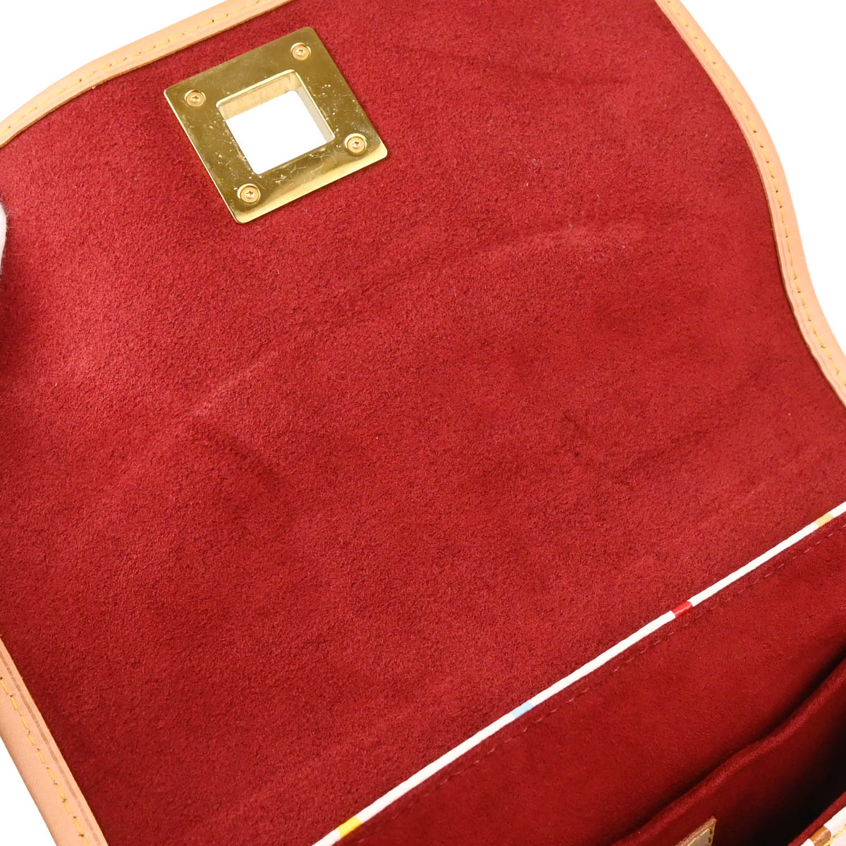 Louis Vuitton 2010 White Monogram Multicolor Patty Chain Handbag M40305