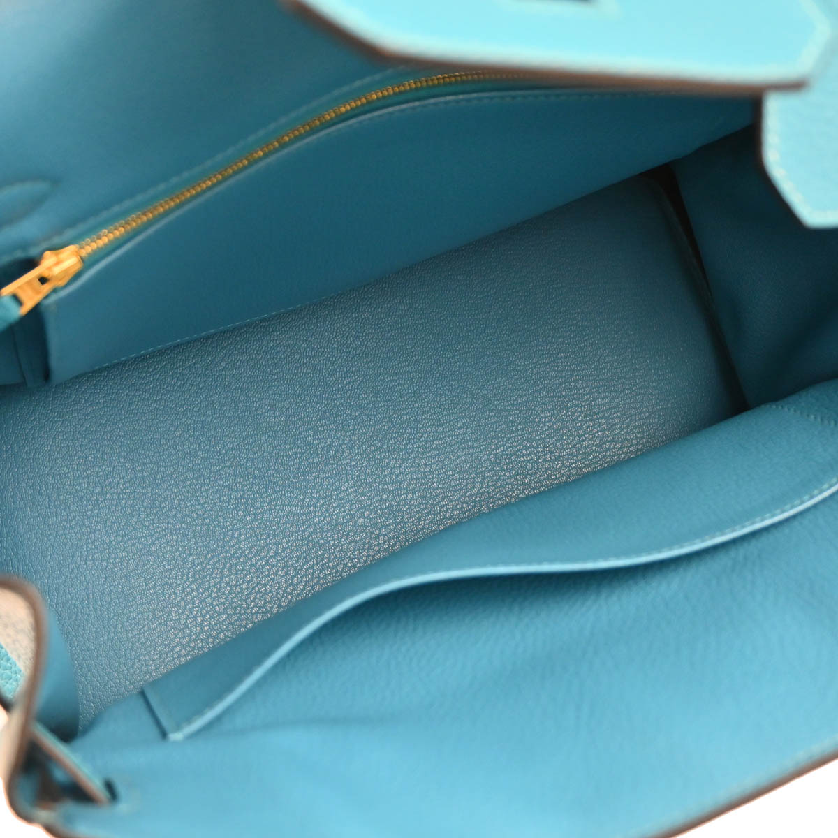 Hermes 2013 Turquoise Taurillon Clemence Birkin 30 Handbag