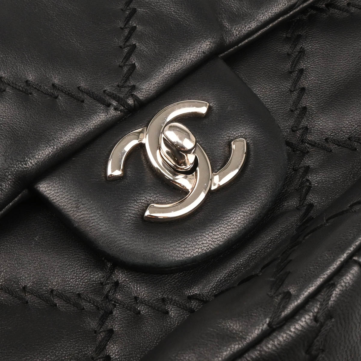 Chanel 2010-2011 Black Calfskin Ultra Stitch Shoulder Bag