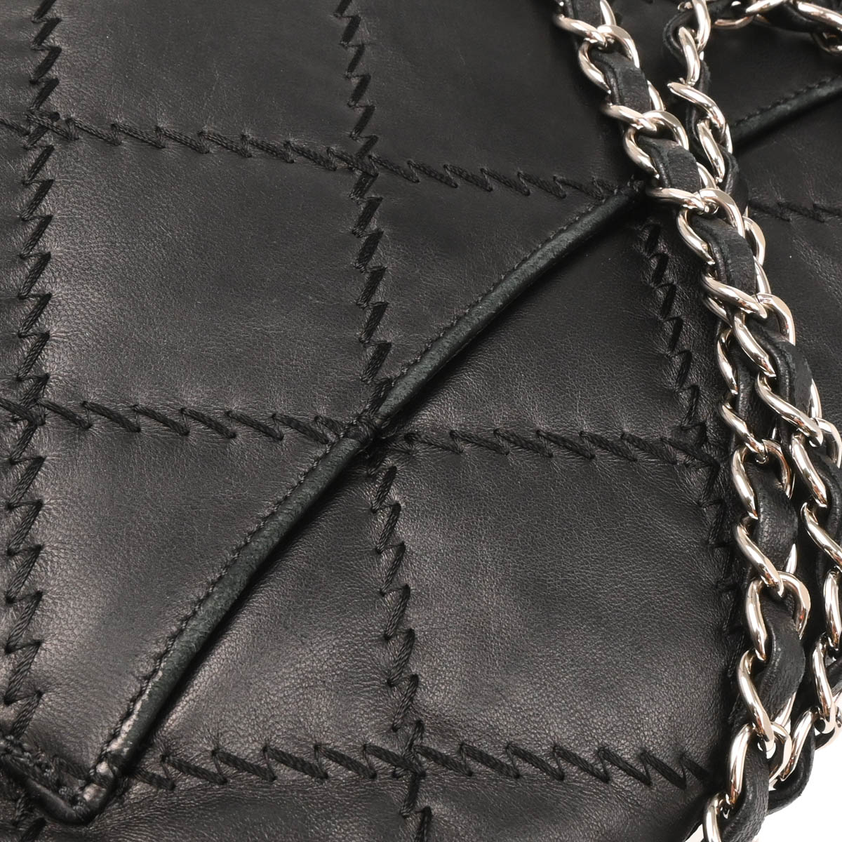Chanel 2010-2011 Black Calfskin Ultra Stitch Shoulder Bag