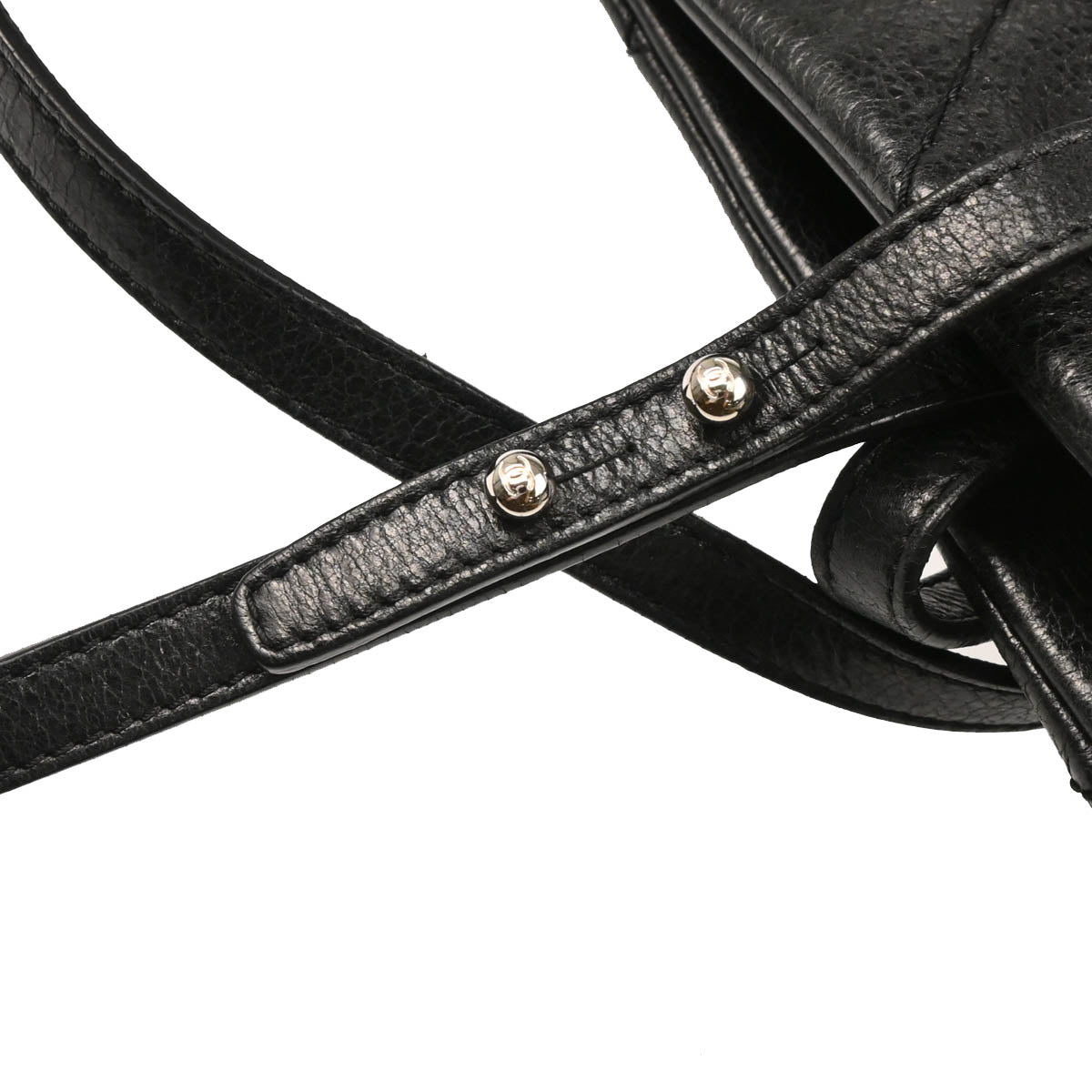 Chanel 2010-2011 Black Calfskin Tote Handbag