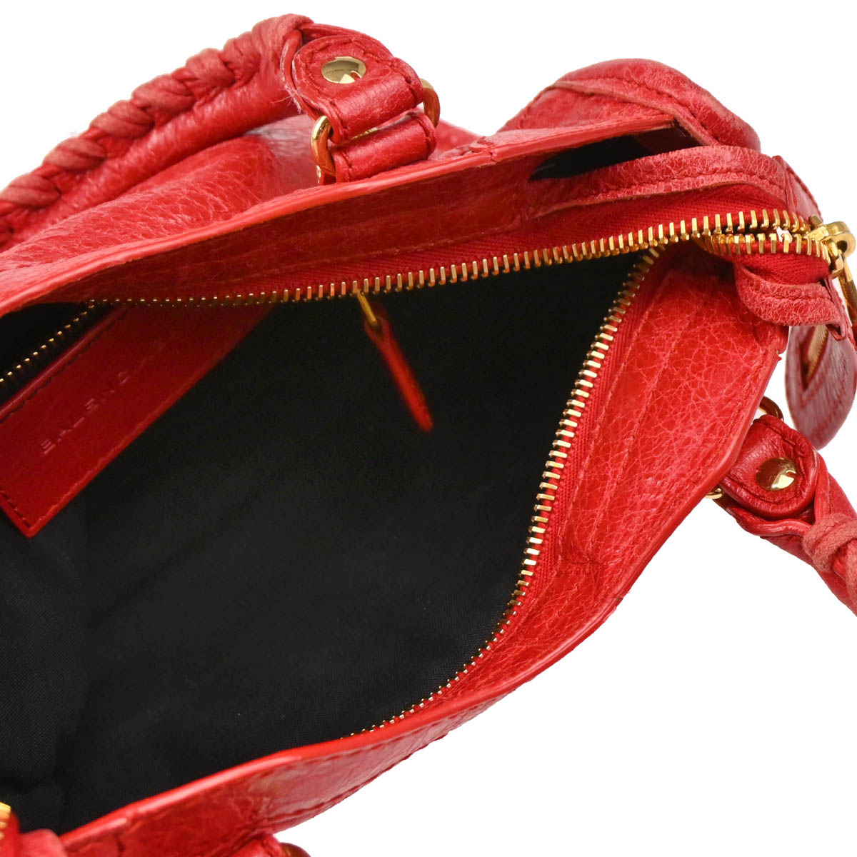Balenciaga Red Mini City Handbag