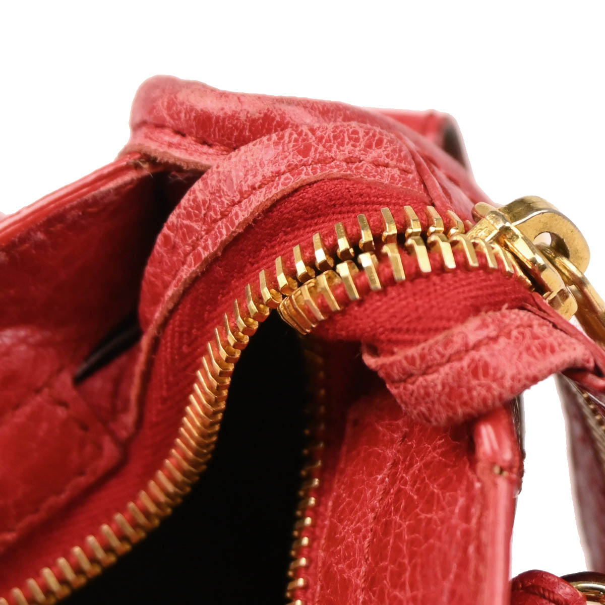 Balenciaga Red Mini City Handbag