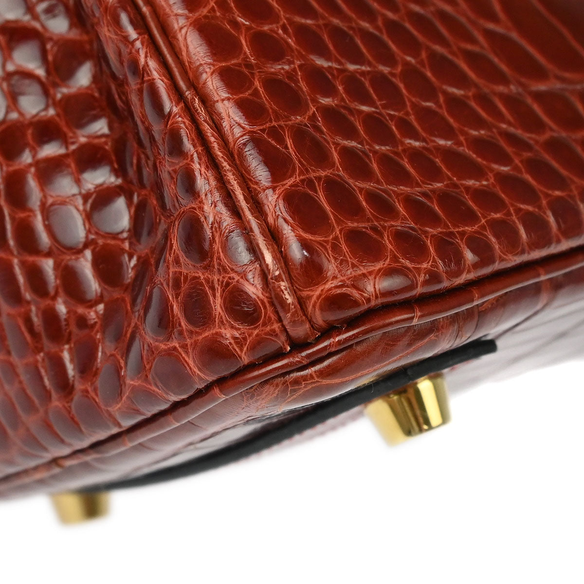 Hermes 2013* Rouge H Alligator Birkin 25 Handbag