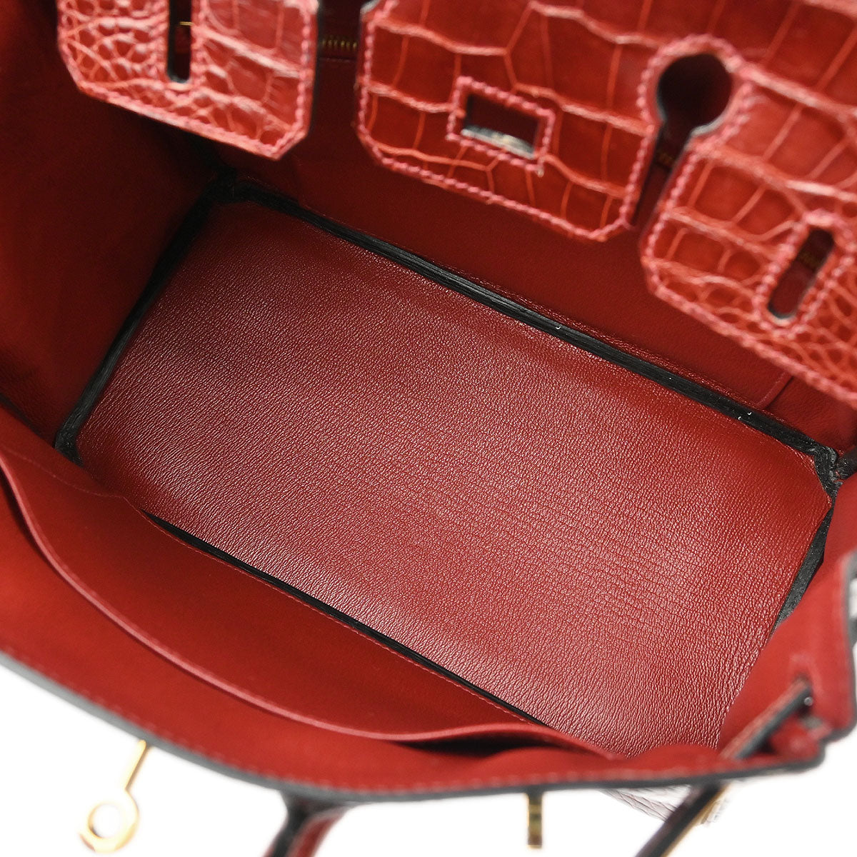 Hermes 2013* Rouge H Alligator Birkin 25 Handbag