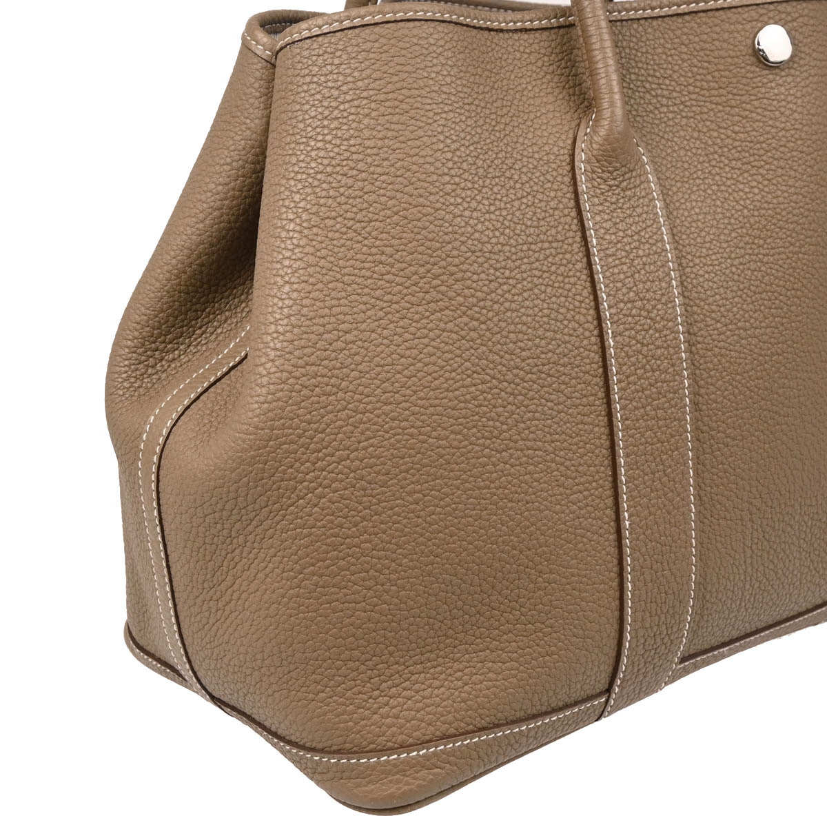 Hermes 2014 Etoupe Gray Negonda Garden Party 36 PM Tote Handbag