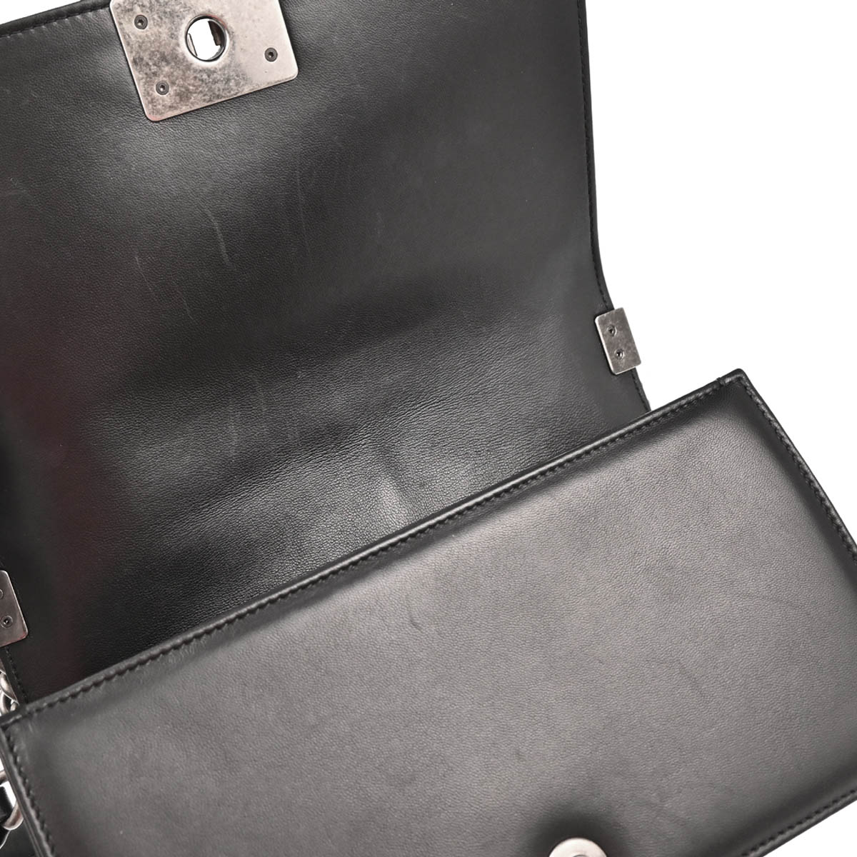 Boy Chanel 2014 Black Lambskin Medium Shoulder Bag