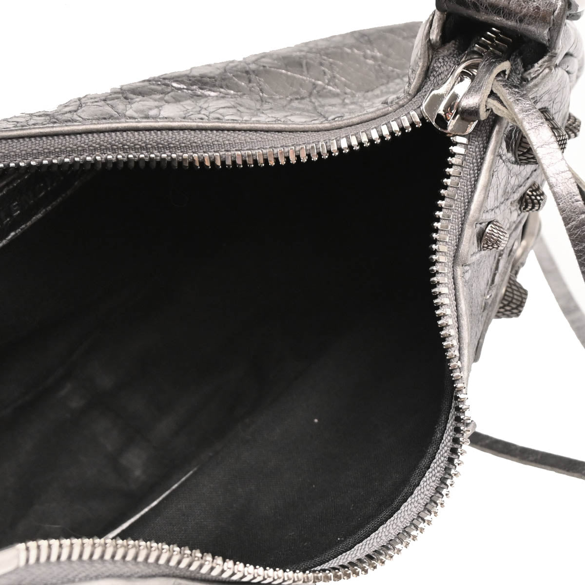 Balenciaga Metallic Silver Le Cagole Shoulder Bag