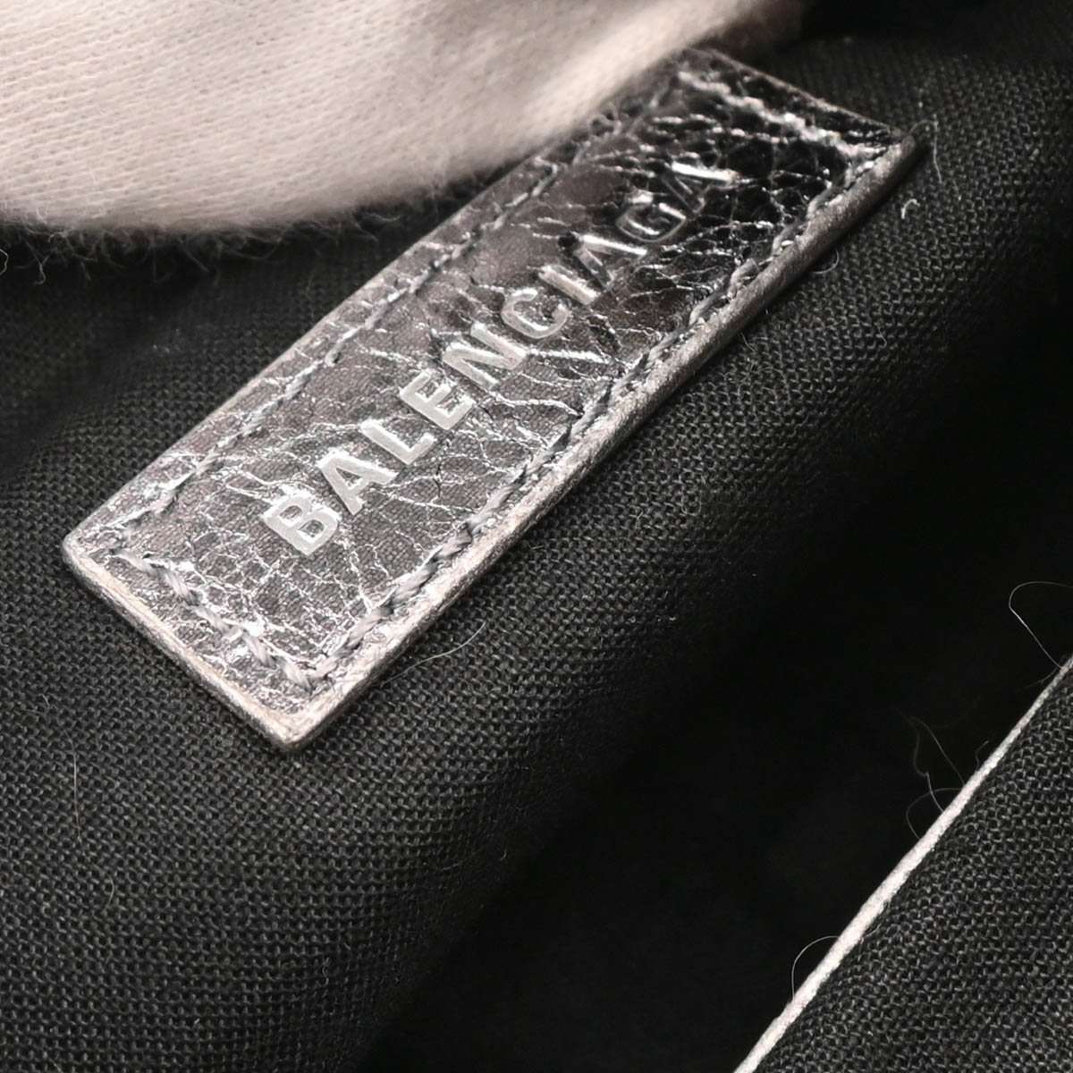 Balenciaga Metallic Silver Le Cagole Shoulder Bag