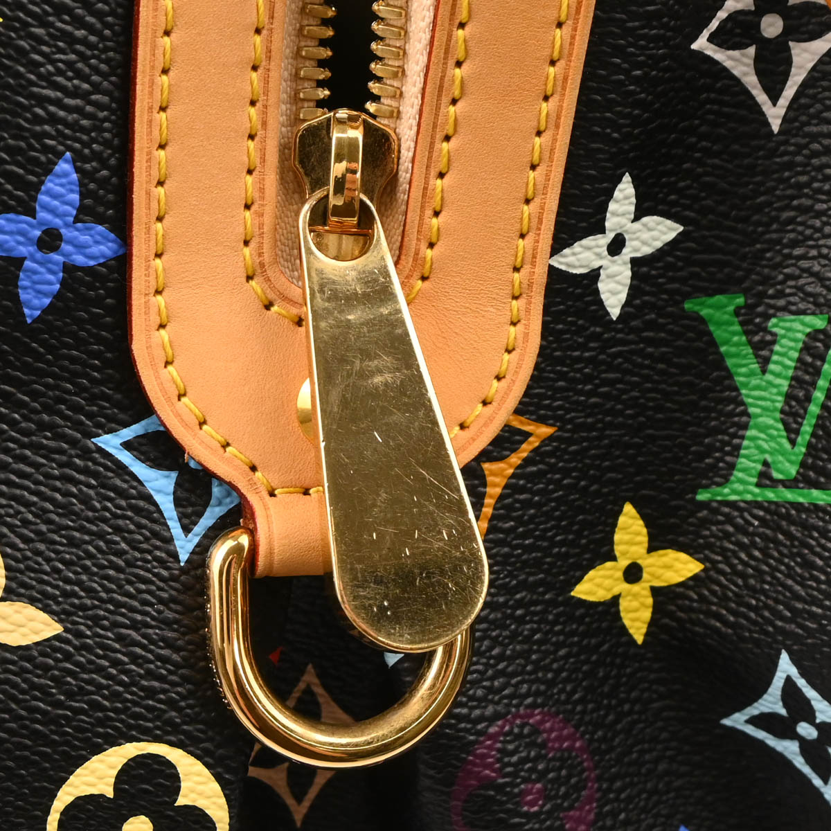 Louis Vuitton 2010 Black Multicolor Courtney GM Handbag M40261