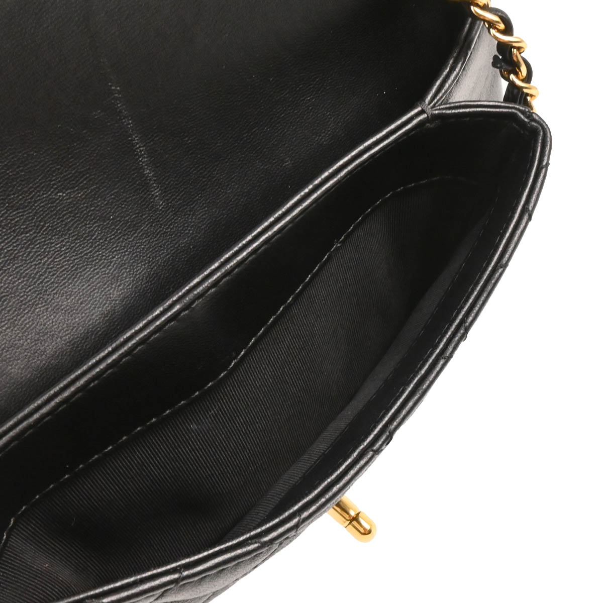 Chanel 2017 Black Lambskin Unchained Flap 2way Shoulder Handbag
