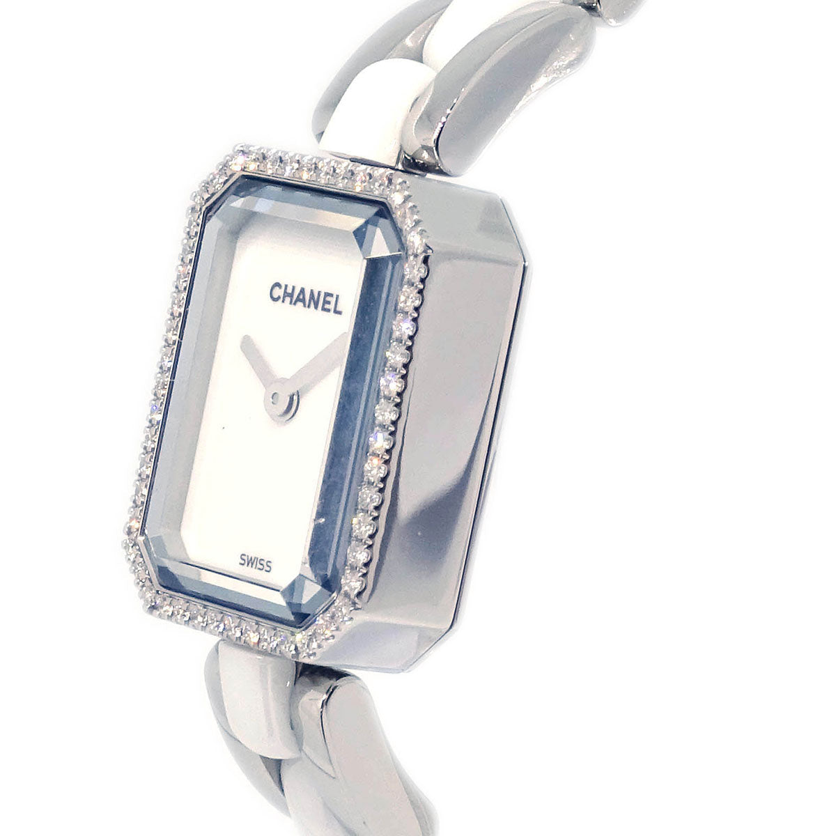 Chanel Premiere Quartz Watch Ceramic SS Diamond