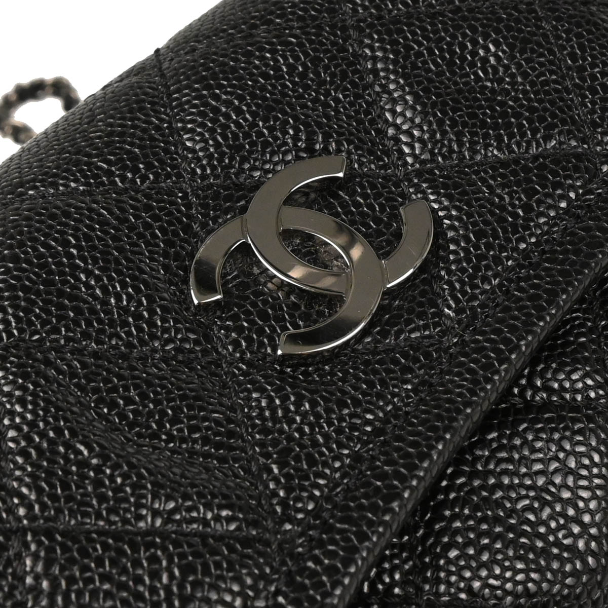 Chanel 2014-2015 Black Caviar Shoulder Bag