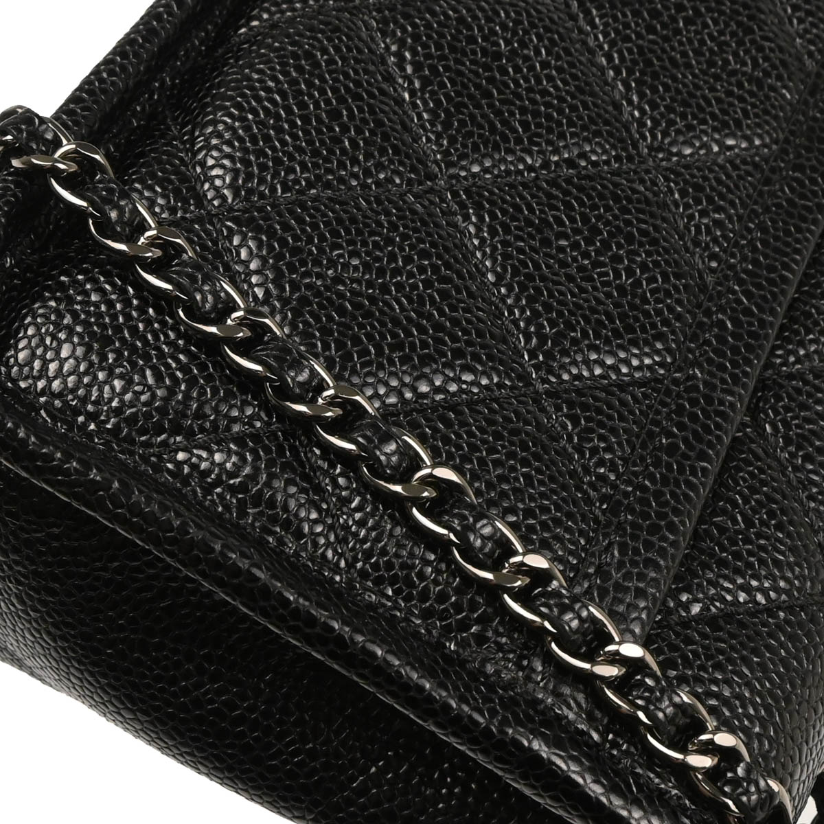 Chanel 2014-2015 Black Caviar Shoulder Bag