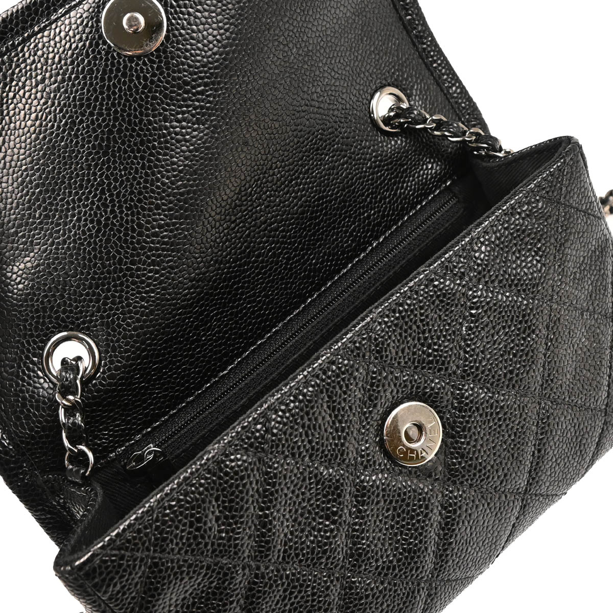 Chanel 2014-2015 Black Caviar Shoulder Bag