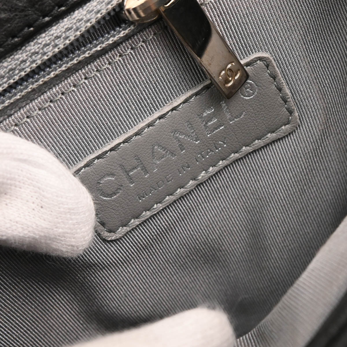 Chanel 2014 Black Calfskin Chain Around Shoulder Bag