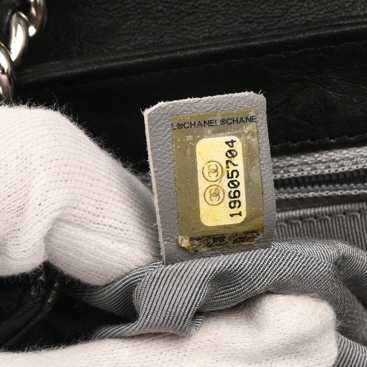 Chanel 2014 Black Calfskin Chain Around Shoulder Bag