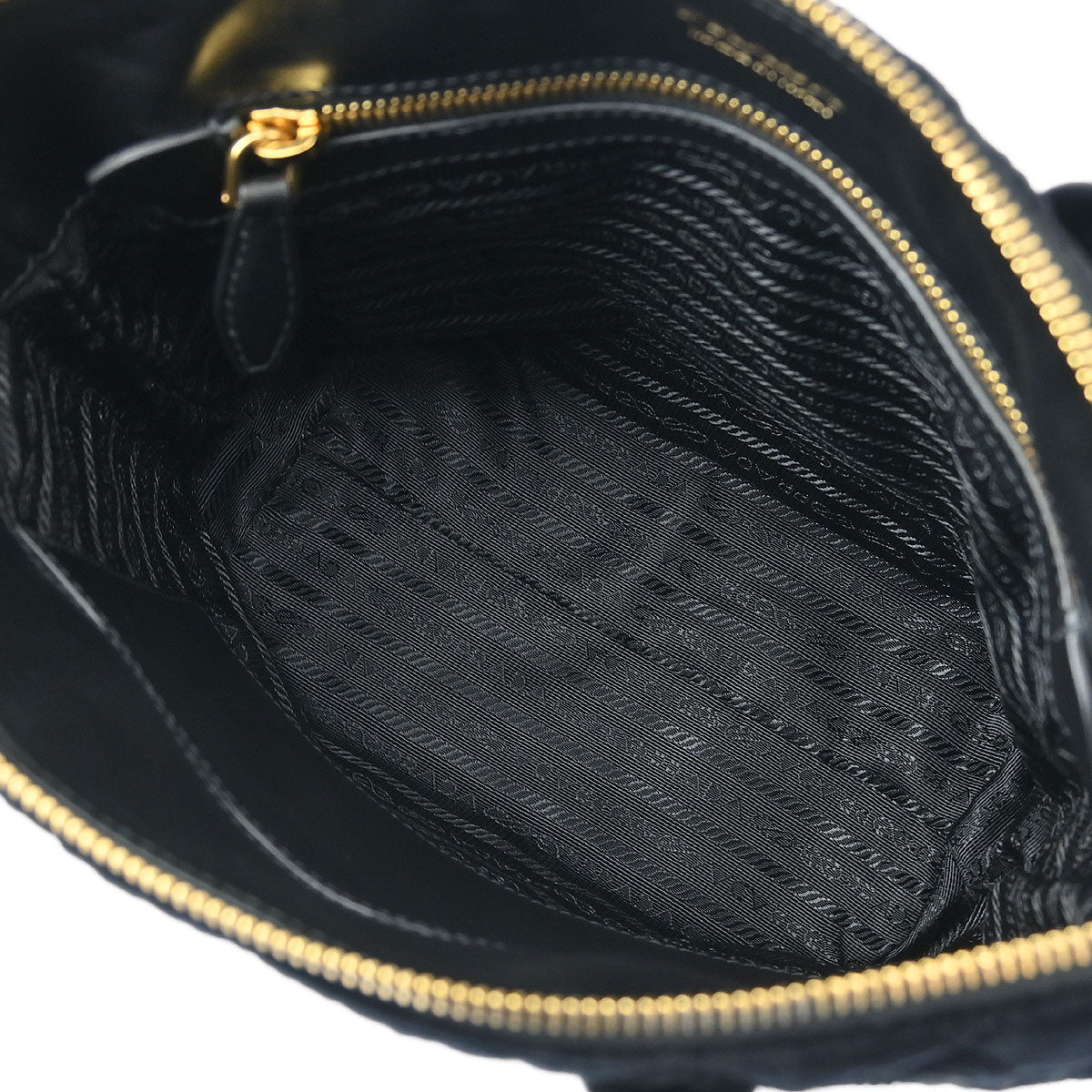Prada Black Embroidered Velvet 2way Shoulder Handbag