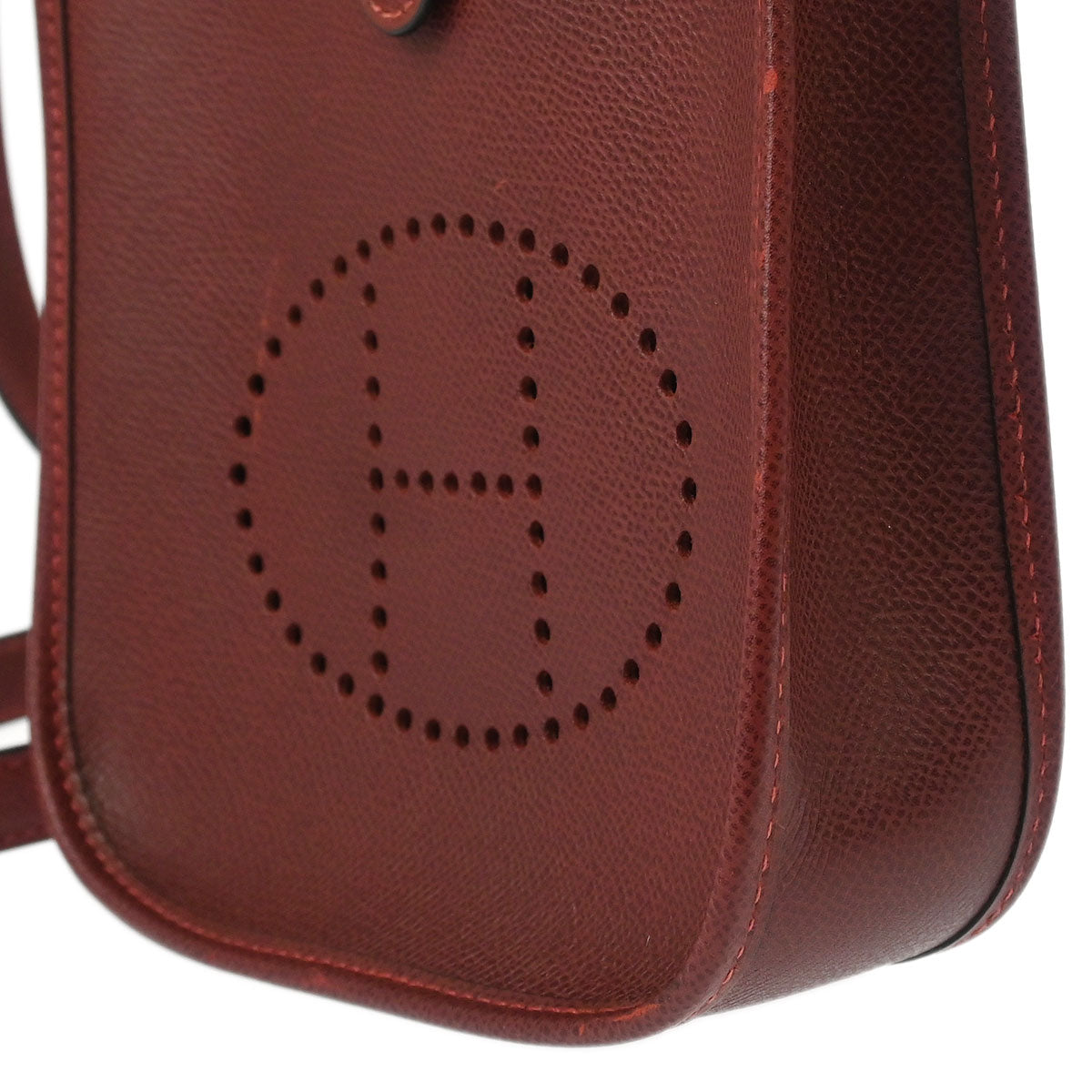 Hermes 2011 Rouge H Epsom Evelyne TPM Shoulder Bag