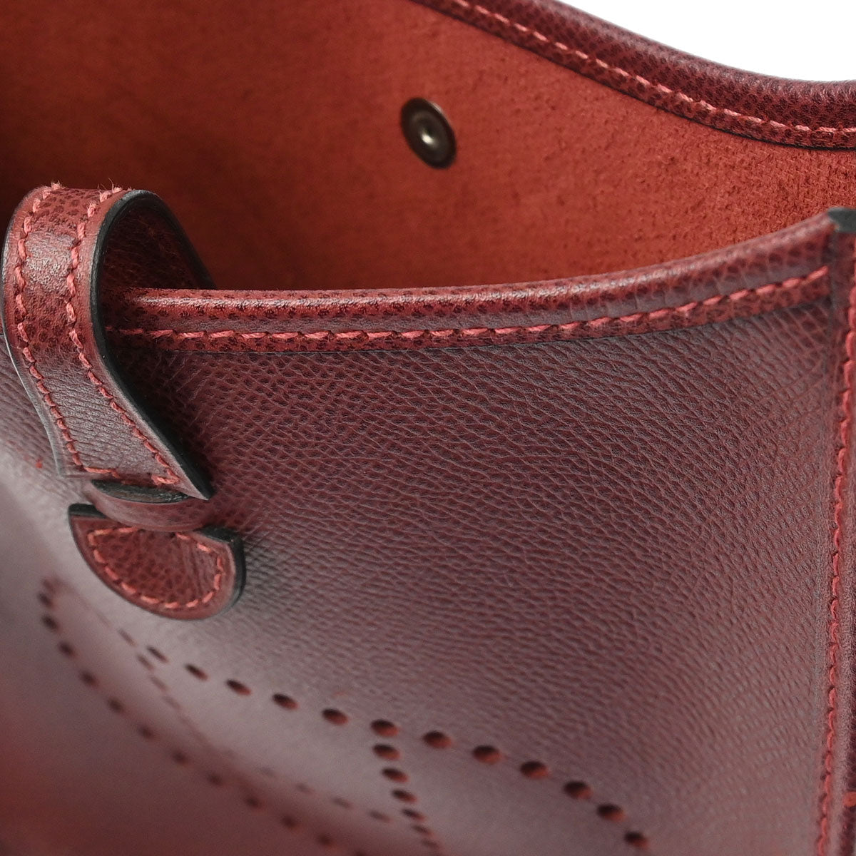 Hermes 2011 Rouge H Epsom Evelyne TPM Shoulder Bag