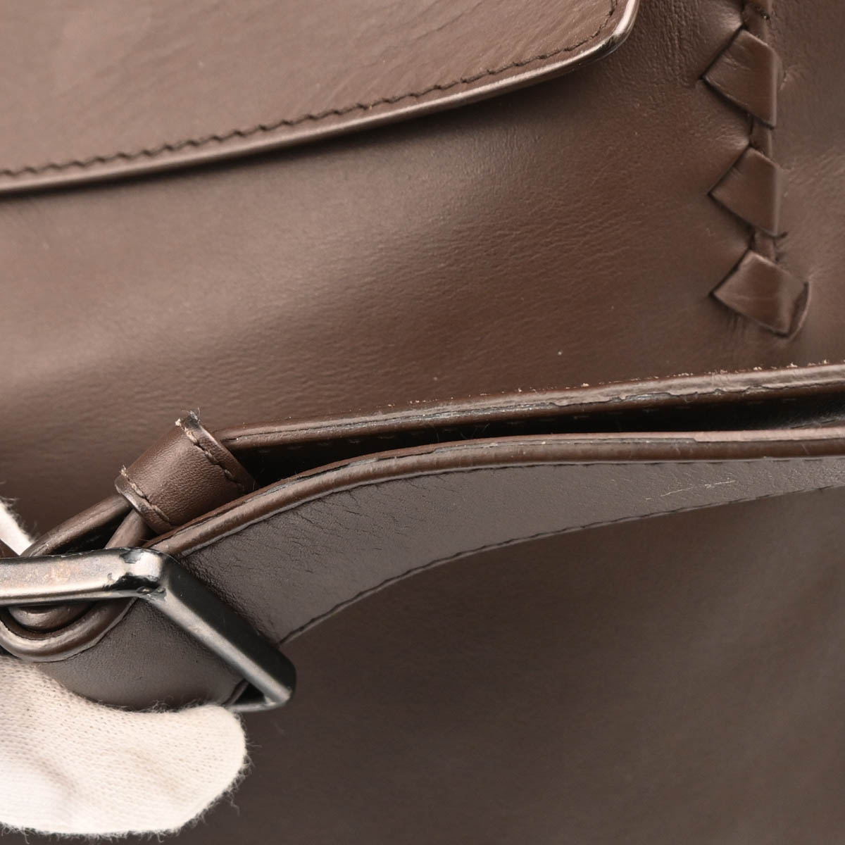 Bottega Veneta Brown Intrecciato Crossbody Shoulder Bag
