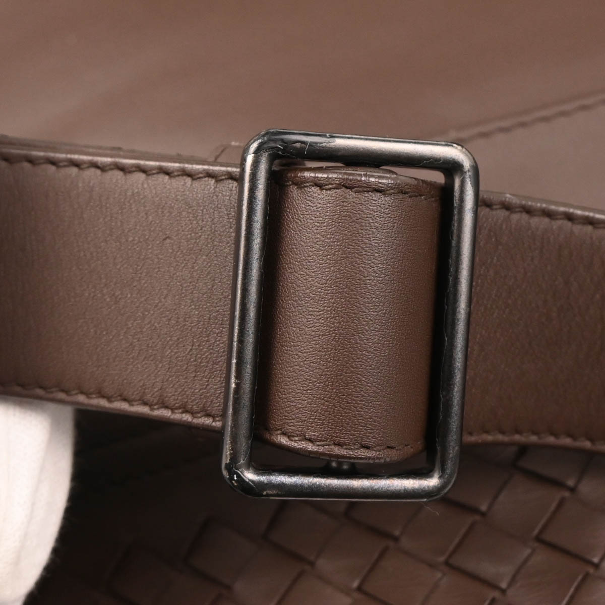 Bottega Veneta Brown Intrecciato Crossbody Shoulder Bag
