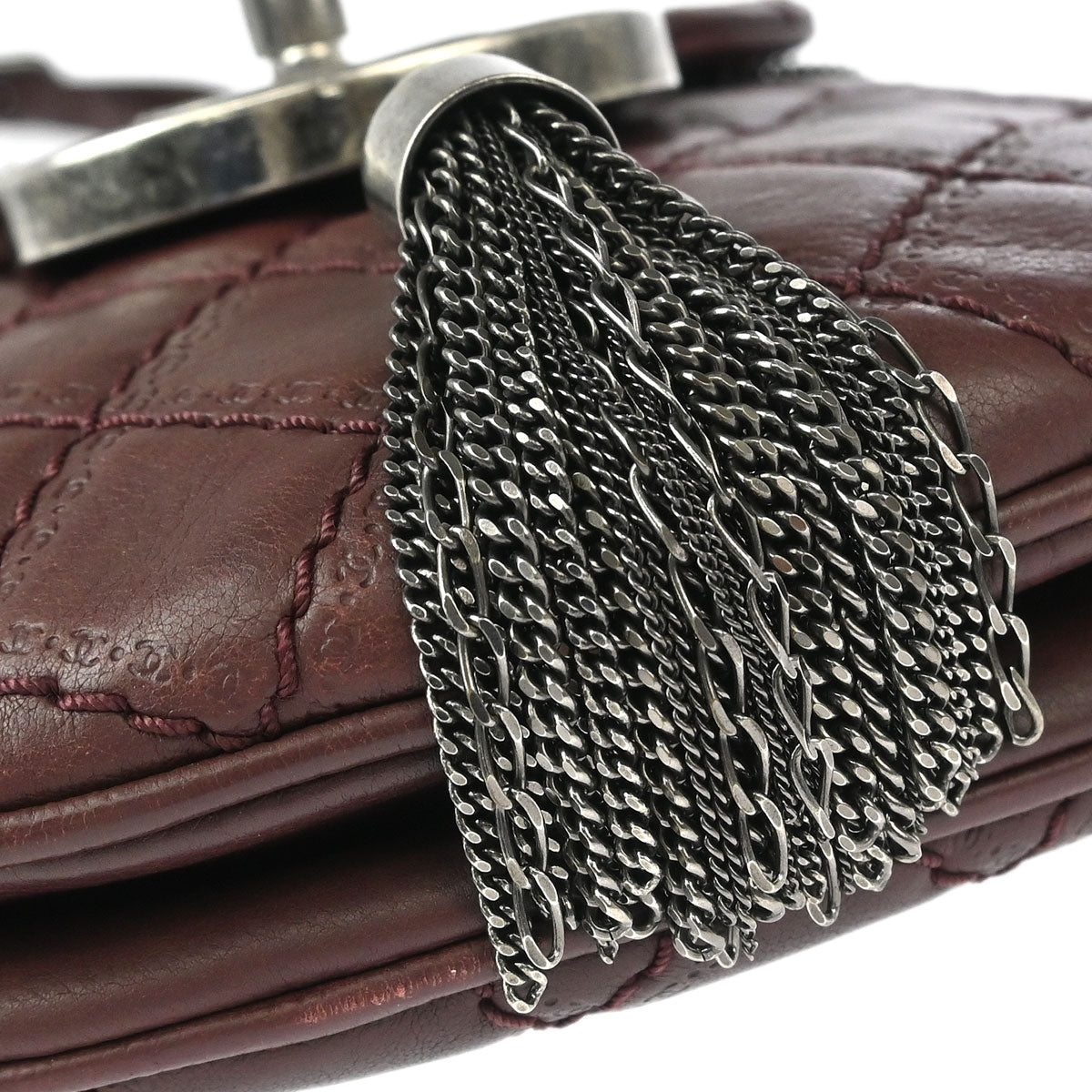 Chanel 2013-2014 Brown Calfskin Coco Sporran Fringe Shoulder Bag