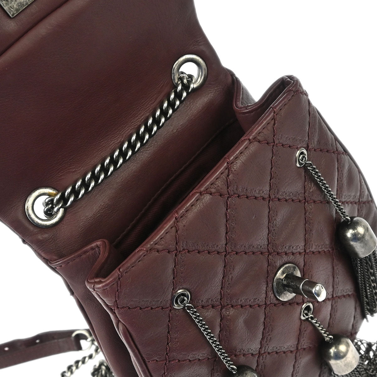 Chanel 2013-2014 Brown Calfskin Coco Sporran Fringe Shoulder Bag