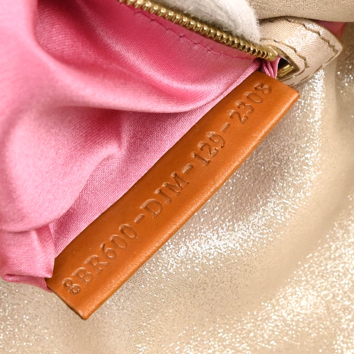 Fendi Metallic White Leather Baguette Handbag