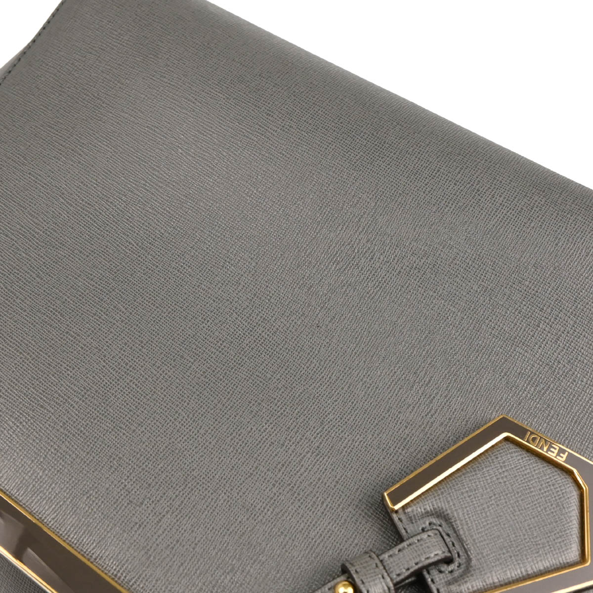 Fendi Gray Petite 2Jours Tote Bag