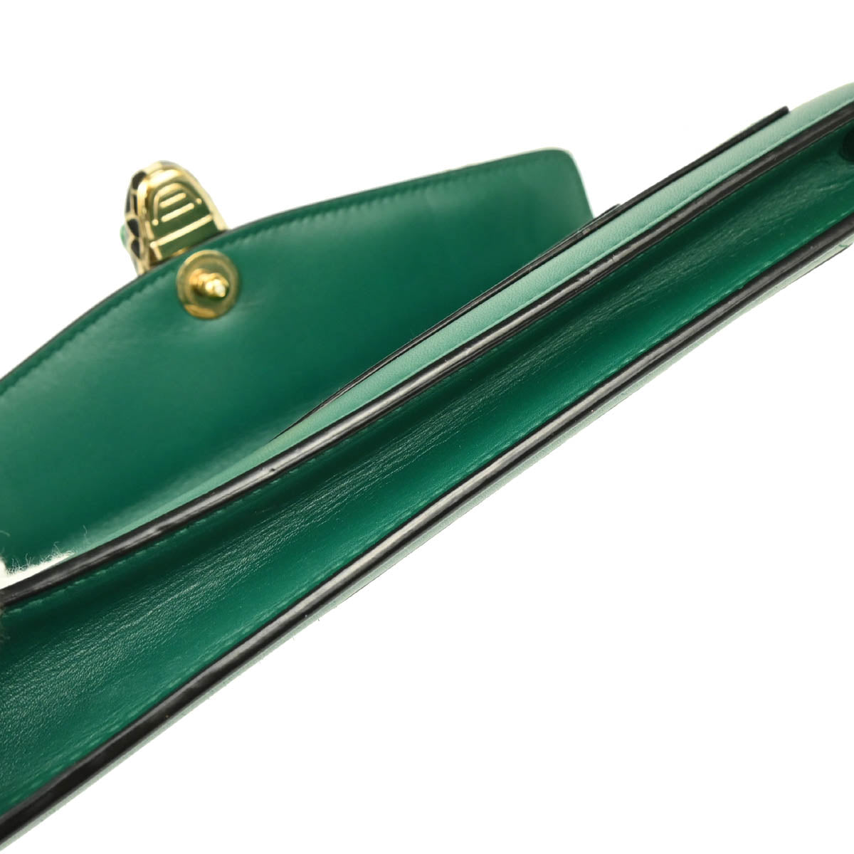 Bvlgari Green Calfskin Serpenti Forever Shoulder Bag