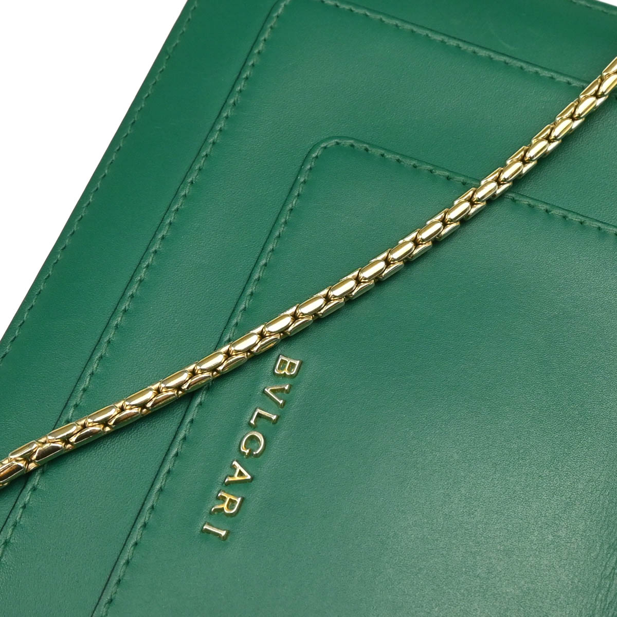Bvlgari Green Calfskin Serpenti Forever Shoulder Bag
