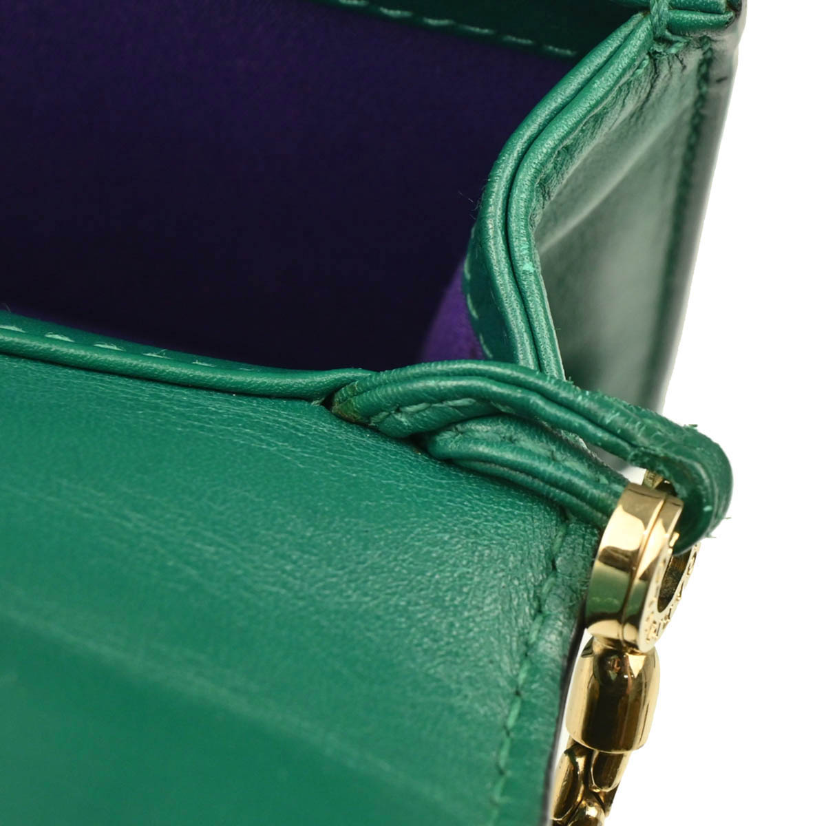 Bvlgari Green Calfskin Serpenti Forever Shoulder Bag