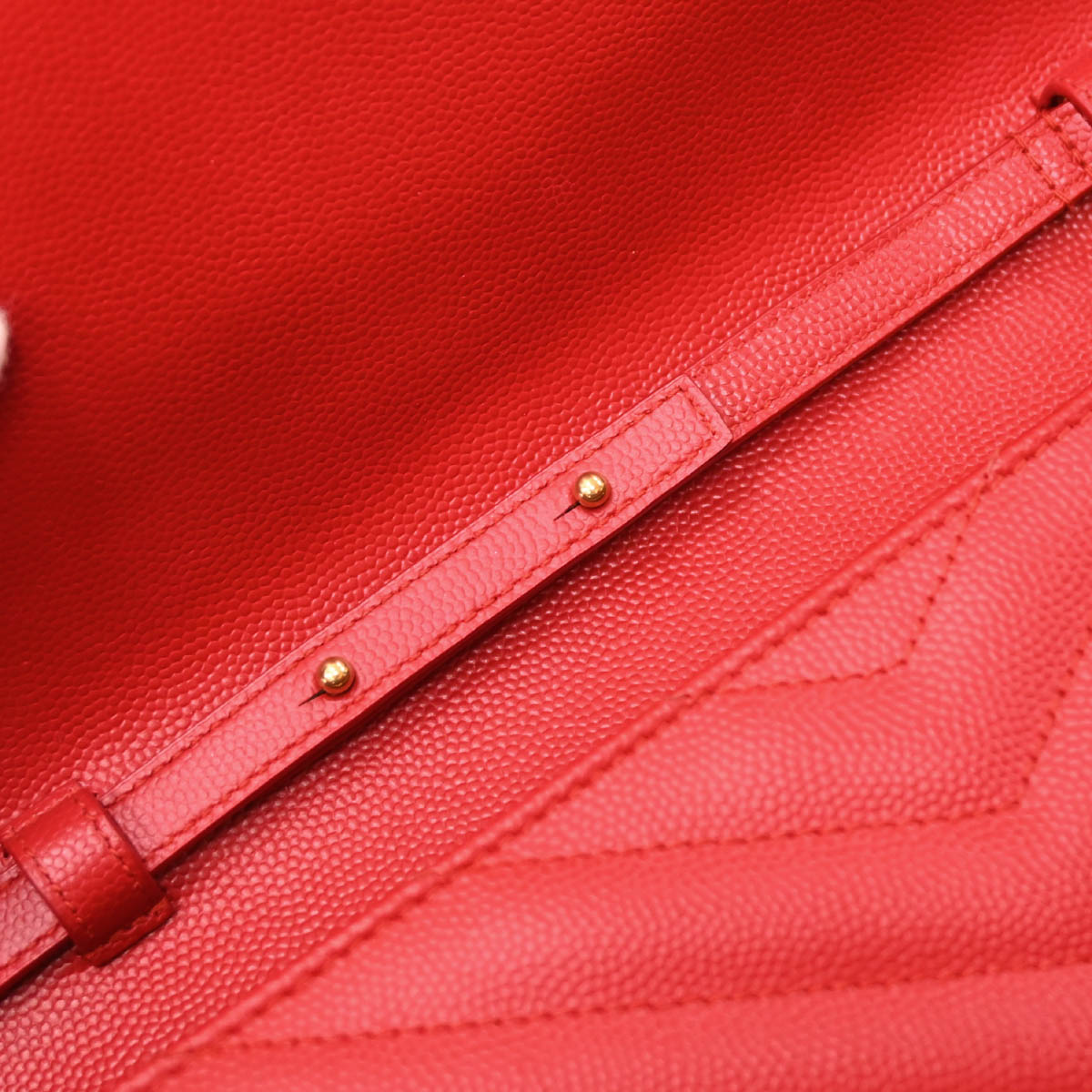 Saint Laurent Red Envelope WOC Wallet on Chain Shoulder Bag