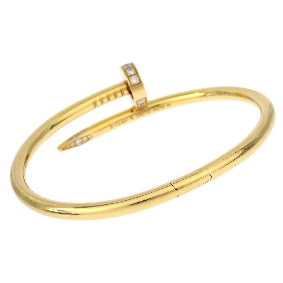 Cartier Juste Un Clou Bracelet Bangle Au750 Diamond #15