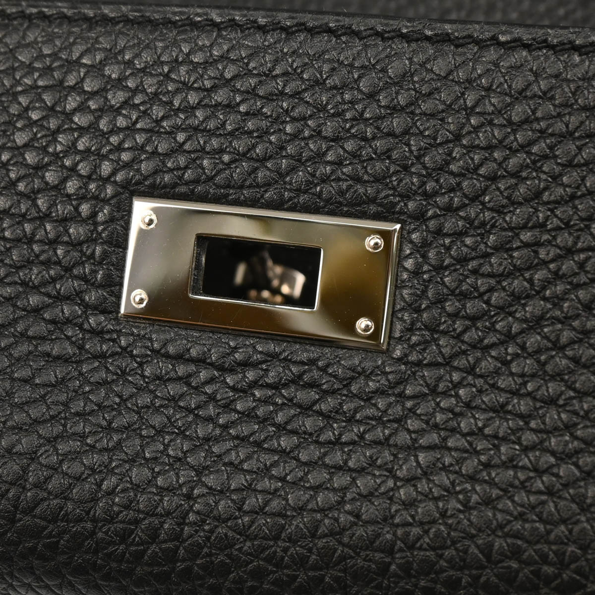 Hermes Black Taurillon Clemence Kelly 32 Retourne 2way Shoulder Handbag