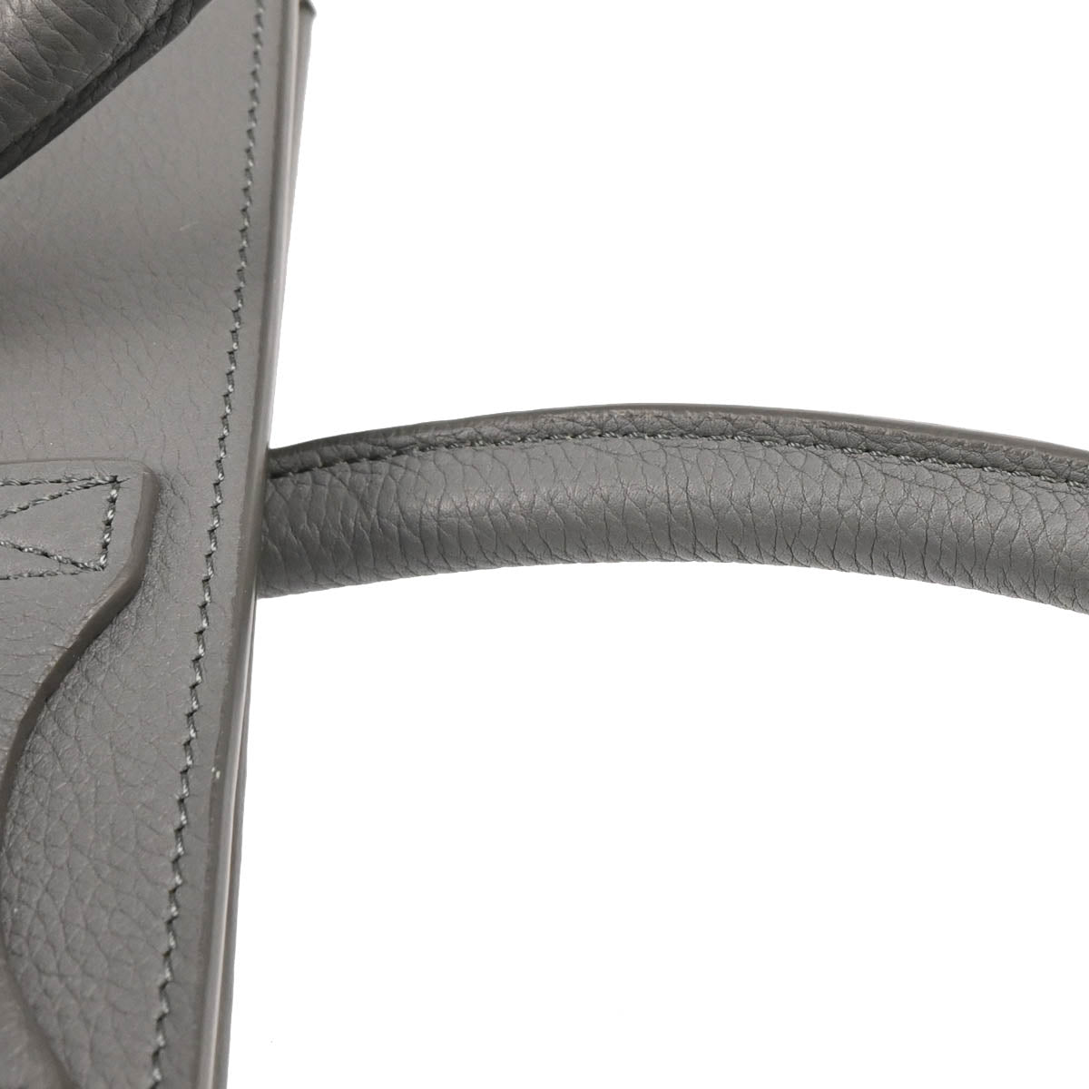 Celine Gray Leather Micro Luggage Tote Bag