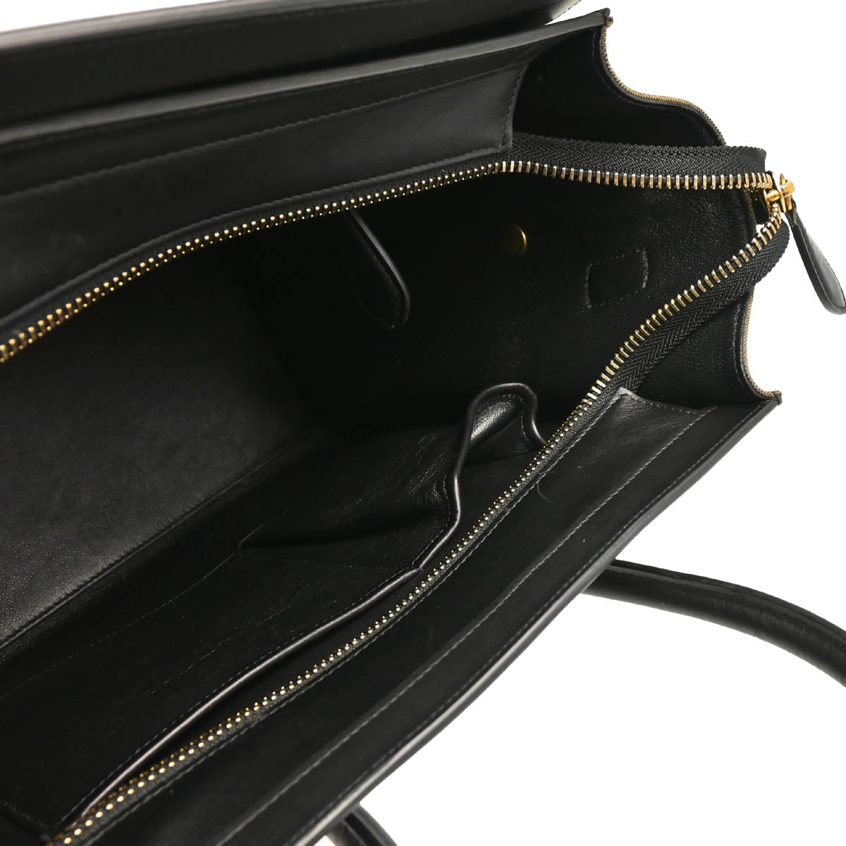 Celine Tricolor Canvas Leather Micro Luggage Tote Bag