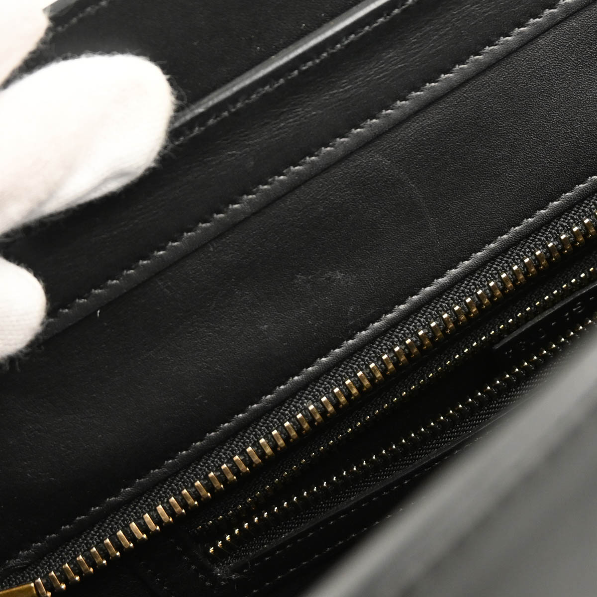 Celine Tricolor Canvas Leather Micro Luggage Tote Bag