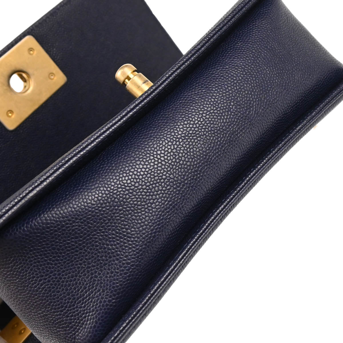 Boy Chanel 2018 Navy Caviar Small Chain Shoulder Bag