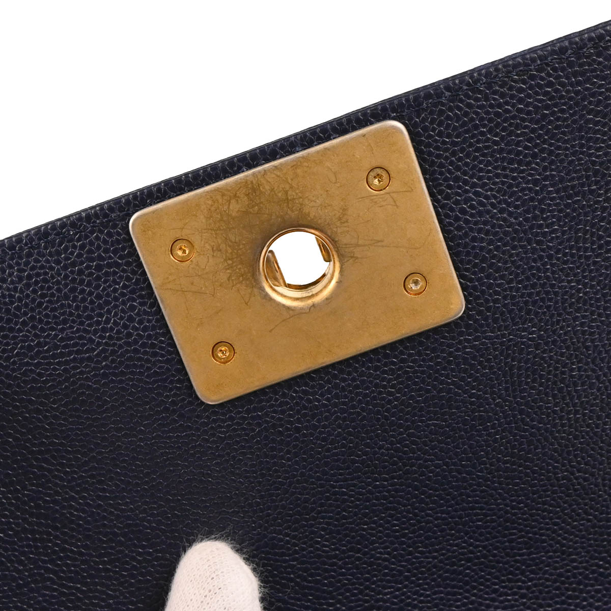 Boy Chanel 2018 Navy Caviar Small Chain Shoulder Bag