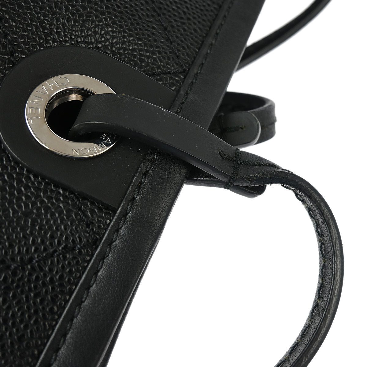 Chanel 2014 Black Caviar Shopping Fever Tote Handbag