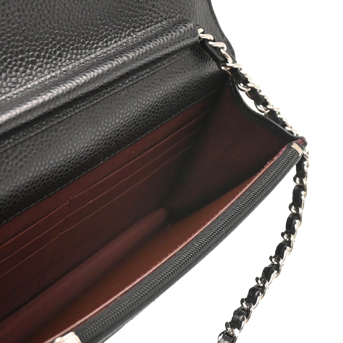 Chanel 2019 Black Caviar Classic WOC Wallet On Chain