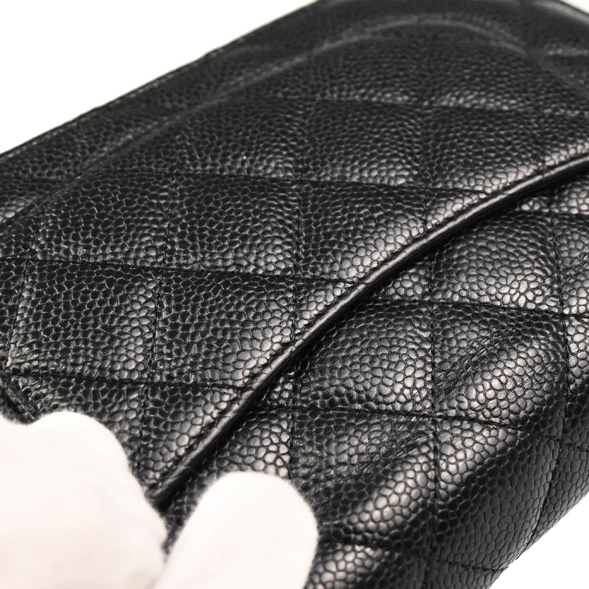 Chanel 2019 Black Caviar Classic WOC Wallet On Chain