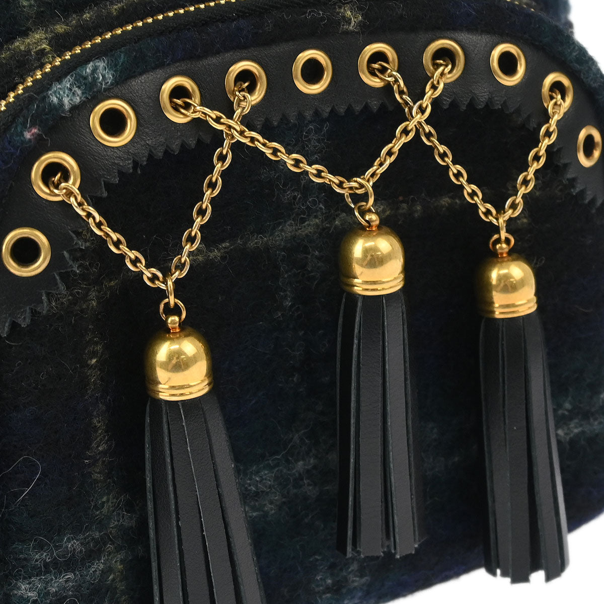Miu Miu Dark Green Wool 2way Backpack