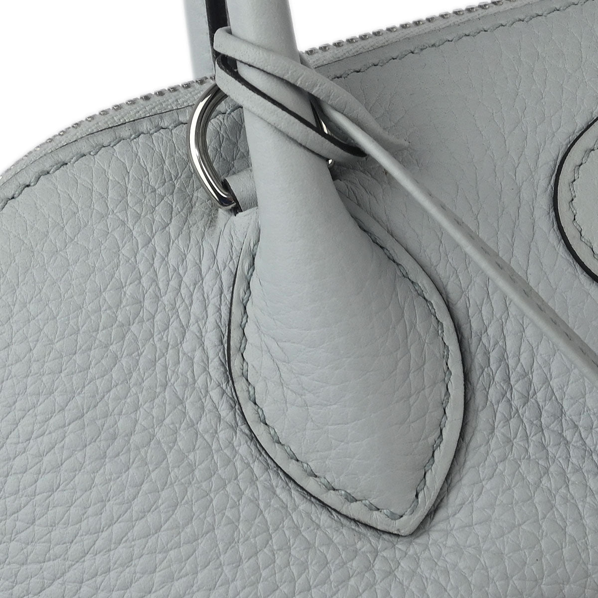 Hermes 2019 Blue Pale Taurillon Clemence Bolide 31 2way Shoulder Handbag