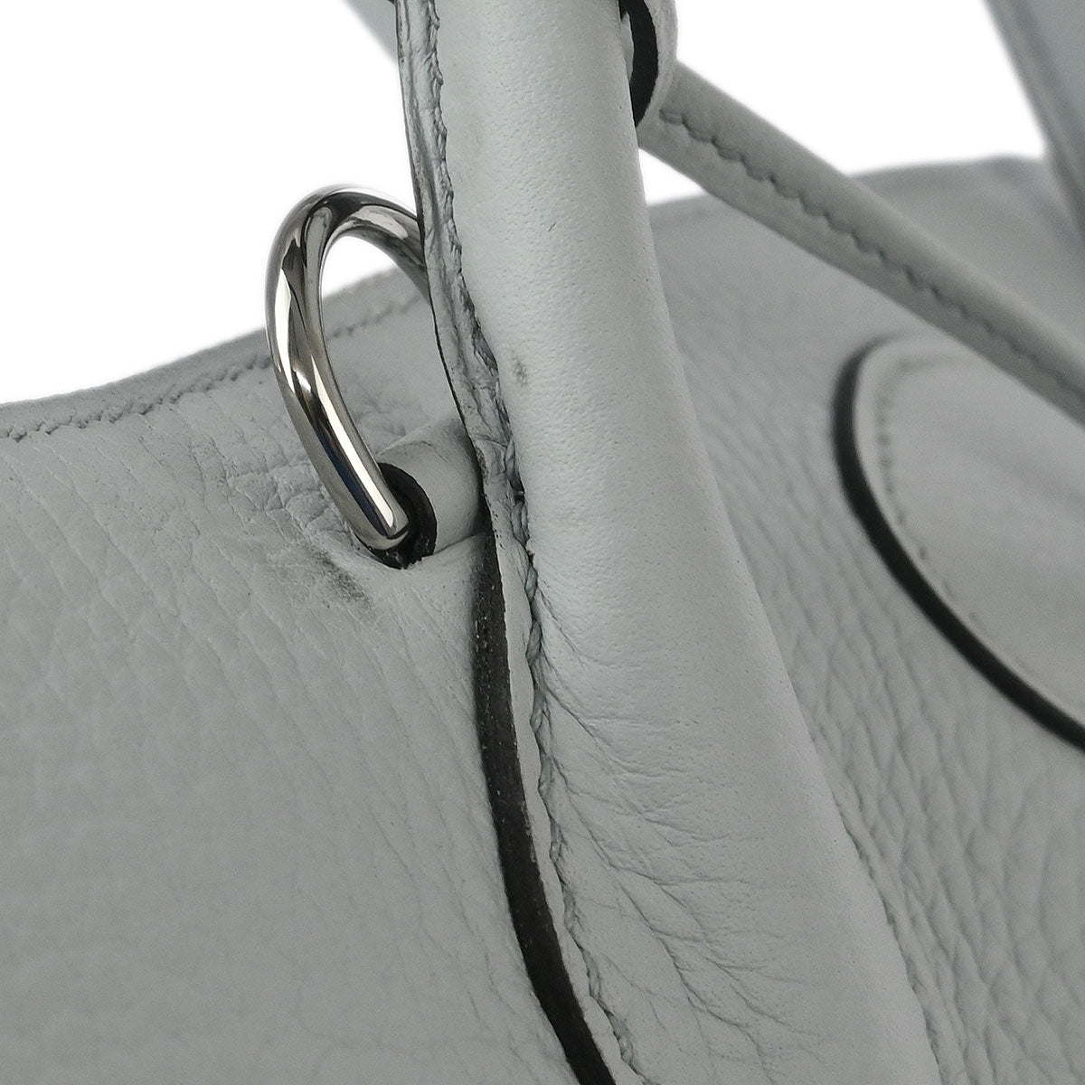 Hermes 2019 Blue Pale Taurillon Clemence Bolide 31 2way Shoulder Handbag