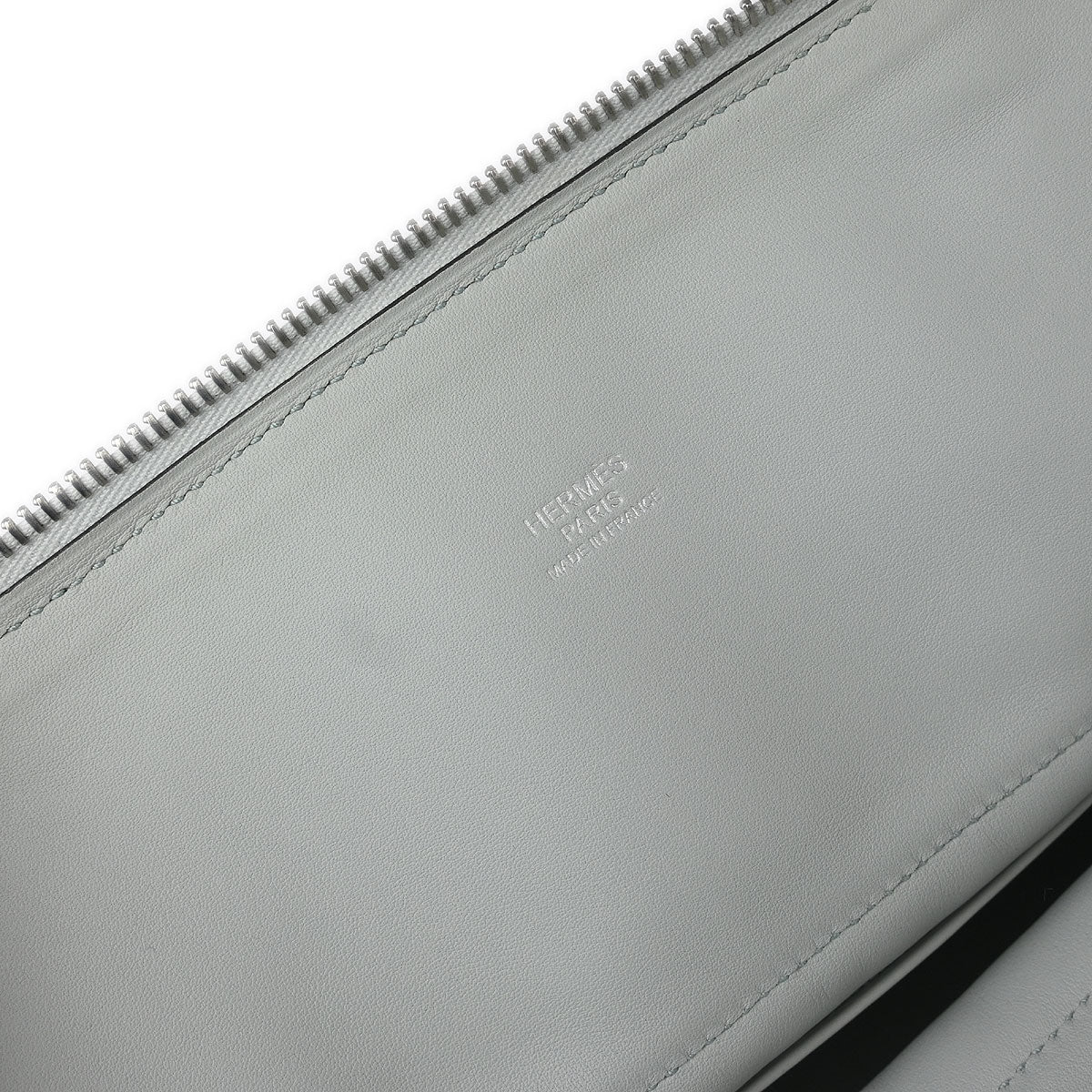 Hermes 2019 Blue Pale Taurillon Clemence Bolide 31 2way Shoulder Handbag